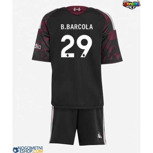 Otroški Nogometni dresi Liverpool Bradley Barcola #29 Tretji 2026-27 Kratek Rokav (+ Kratke hlače)